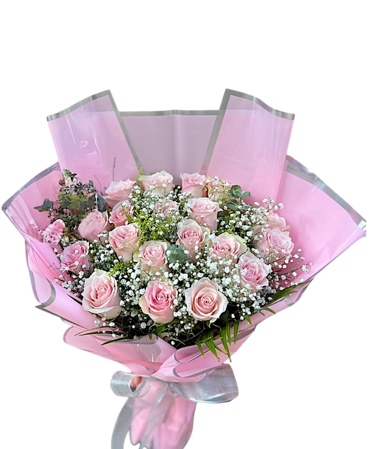 20 İthal Pembe Gül Buketi  