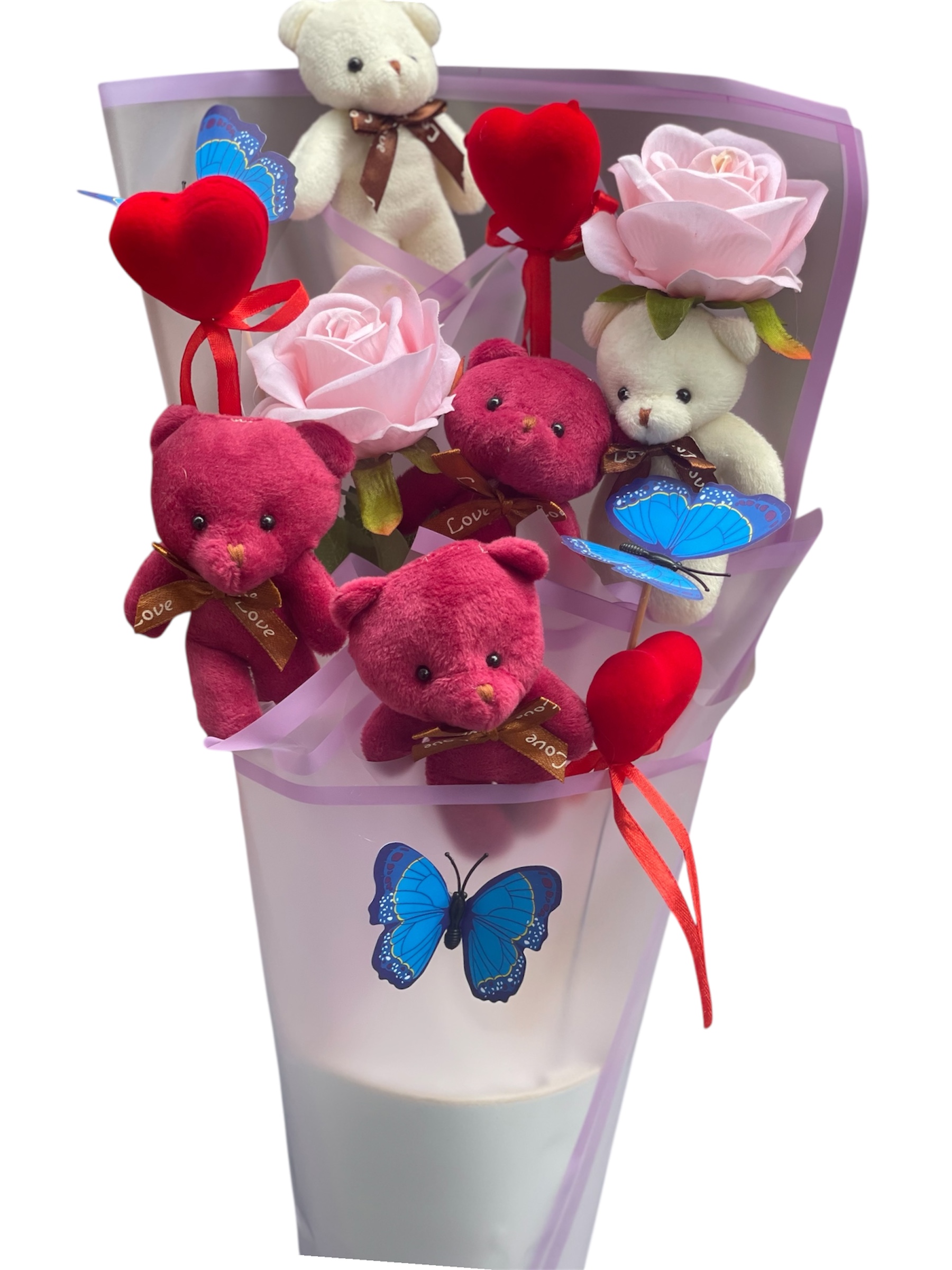 Pembeli morlu peluş ayı çalışması 